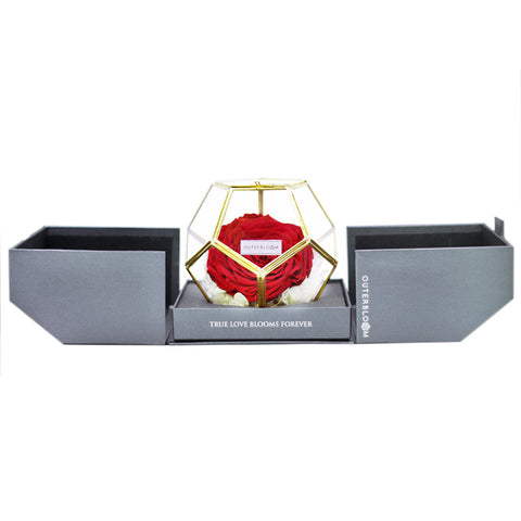 Crystal Florarium - Passionate Red