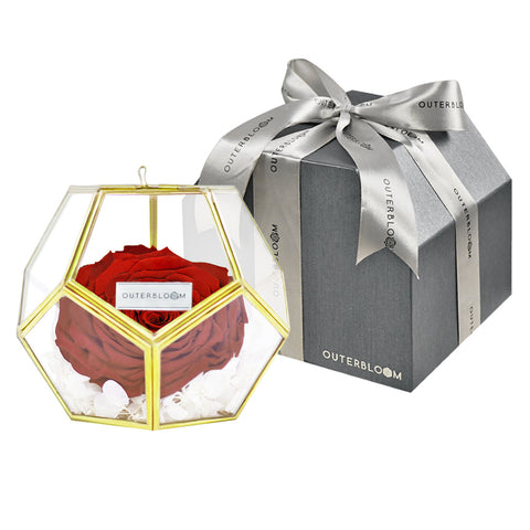 Crystal Florarium - Passionate Red