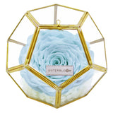 Crystal Florarium -  Tiffany Blue