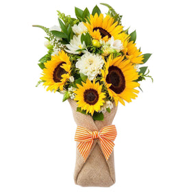 Cheerful Yellow Hand Bouquet