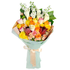 Premium Rose and Lily Hand Bouquet