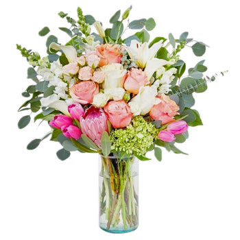 Blooming Rose Assortment Vase